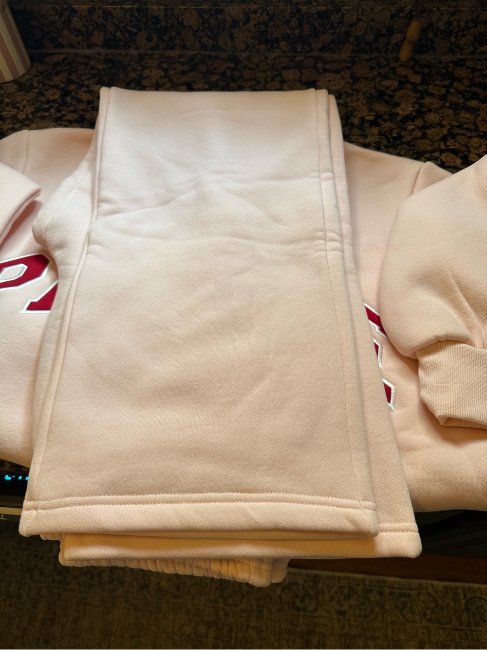 Pink 'PARKE' sweat suit - Picture 5 of 5